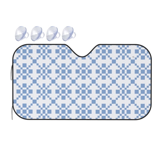 Collection of geometric seamless patterns 1-Piece Car Front Window Sunshade-Foldable for Most Sedans SUV Truck-Blocks Max UV Rays and Keeps Your Vehicle Cool