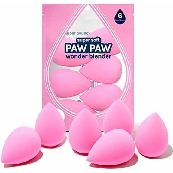Collection makeup Sponge Set Latex Free and  Set of 6 makeup Wonder blender For  Cream and Liquid, Super Soft Wonder Beauty