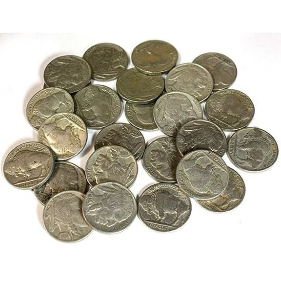 Collection of 25 Full Date Indian Head / Buffalo Nickels