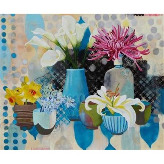 Collection of Blue Poster Print by Jennifer Rasmusson, 10 x 12 - Small
