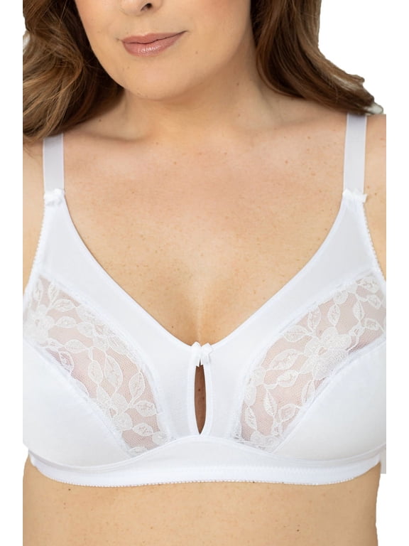 Collections Etc 2-Pack Instant Shaping by Plusform Keyhole Bra 34B
