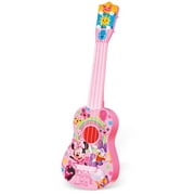 Disney Minnie Mouse Kids Guitar Set - Pink Toy Guitar with Real Strings for