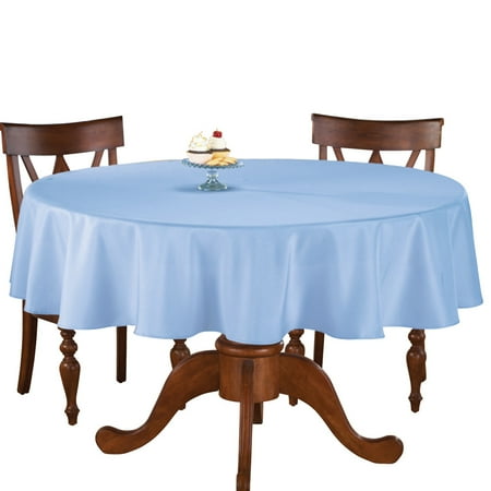 Collections Etc 70 Inch Round Solid Colored Tablecloth, 100% Durable Polyester, Blue price history and forecast - Collections Etc. COFA10606-WHITE