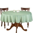 thumbnail image 1 of Collections Etc 70 Inch Round Solid Colored Tablecloth, 100% Durable Polyester, Sage Green, 1 of 7