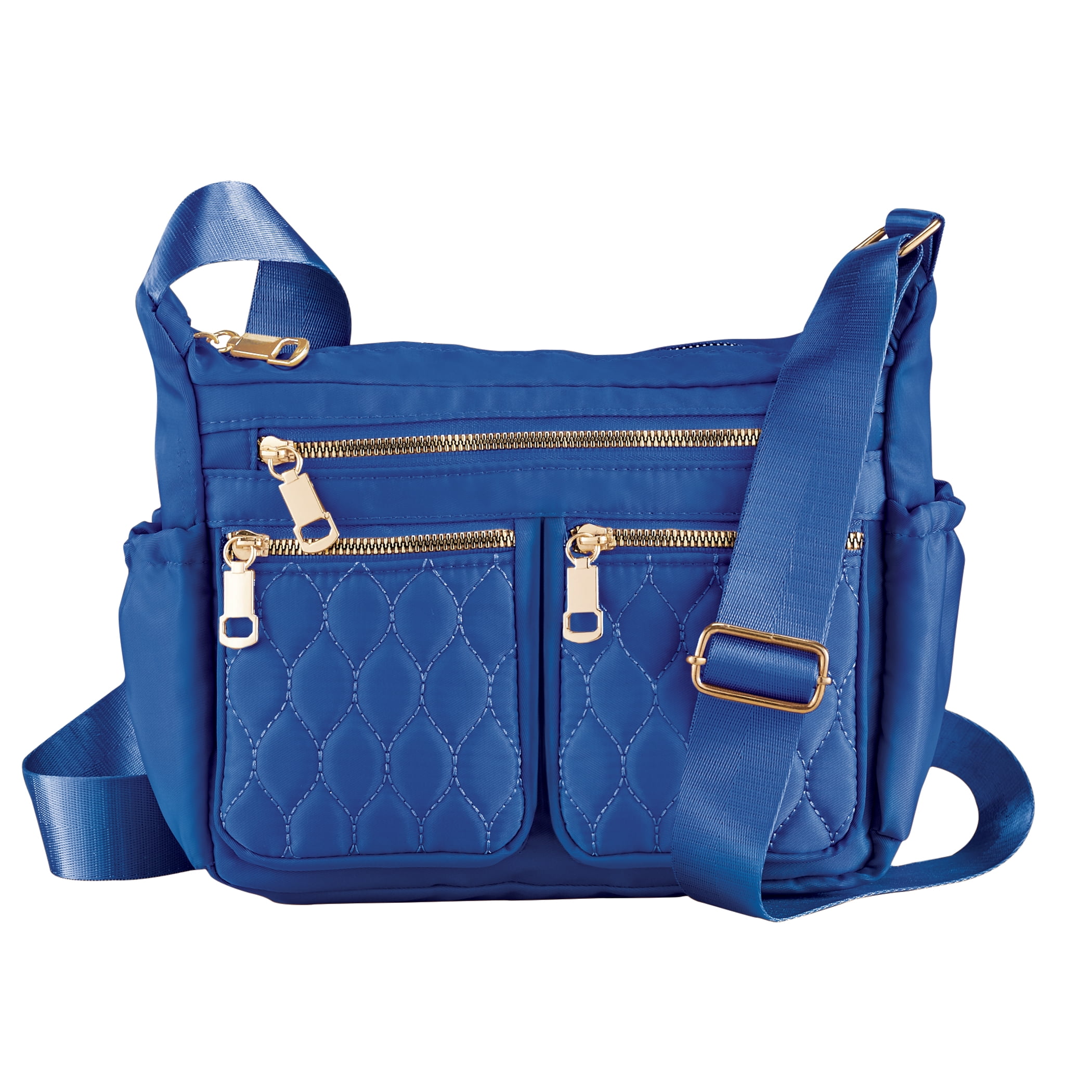 Collections Etc Adjustable Multi Zip Pockets Cross-Body Collections Etc Adjustable Multi Zip Pockets Cross-Body