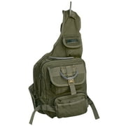 Collections Etc Adjustable Padded Back Panel Cross-Body Sling Day Backpack