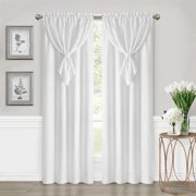 Collections Etc Allegra Curtain Panel with Attached Valance