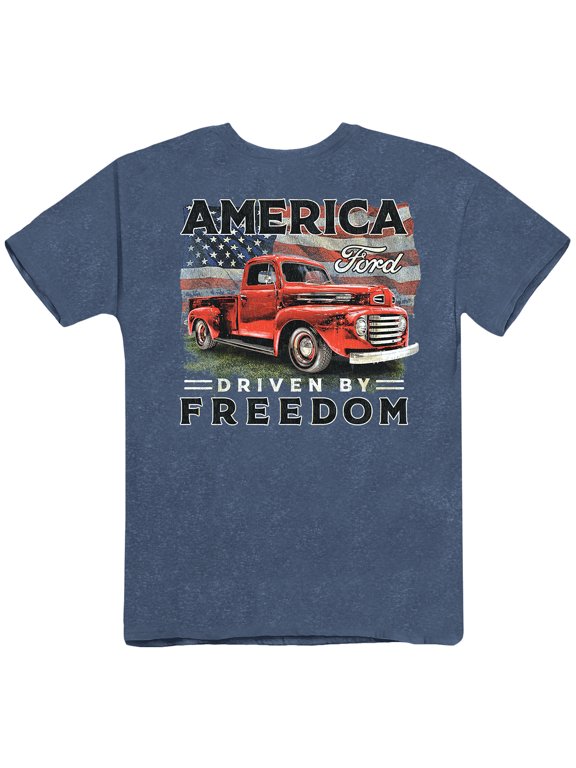 Collections Etc America - Driven By Freedom Pickup Truck T-Shirt