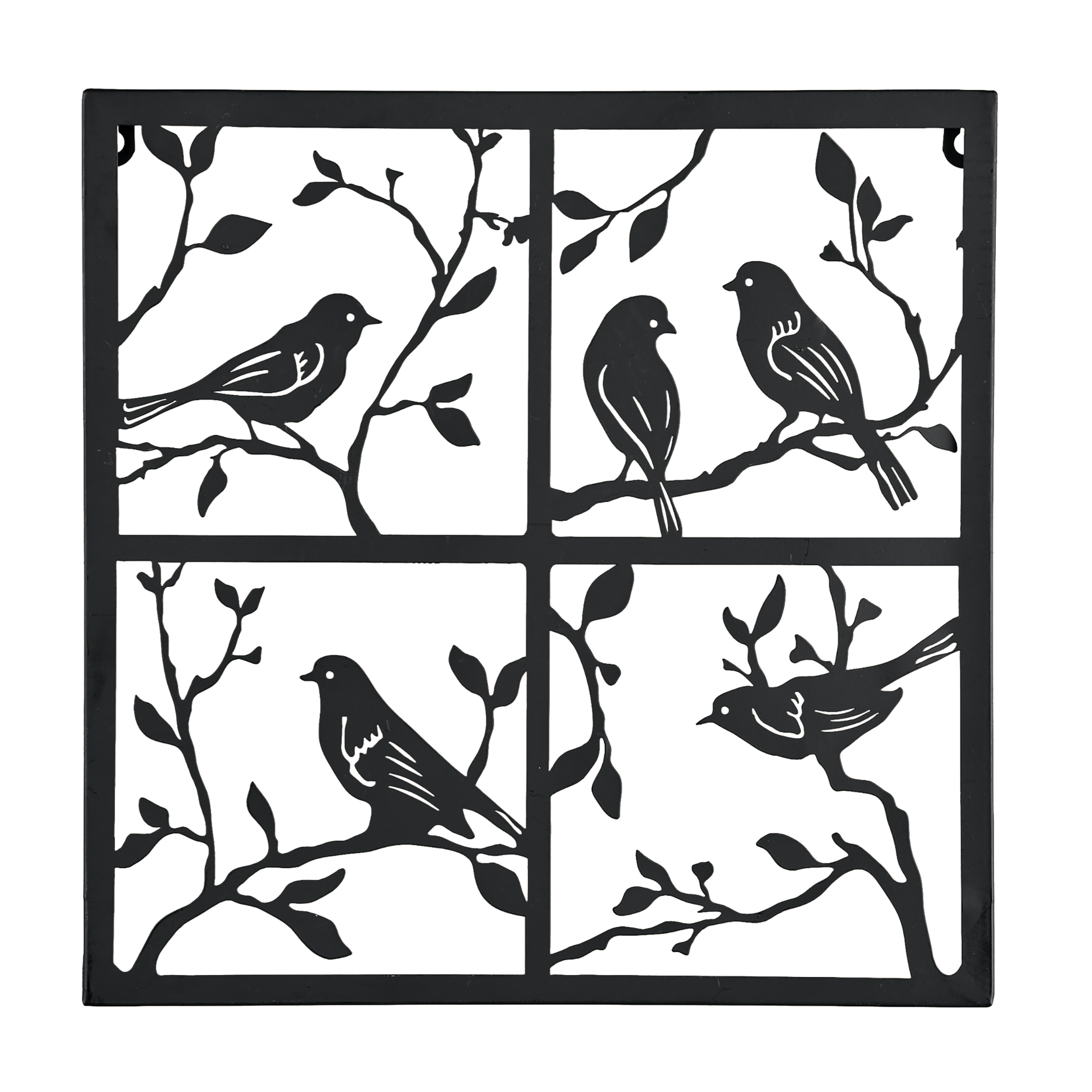Collections Etc Birds on Branches Metal Wall Decoration