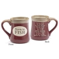 thumbnail image 1 of "Born To Fish" Coffee Mug with Fisherman's Serenity Prayer Great Fishing Gift, 1 of 3