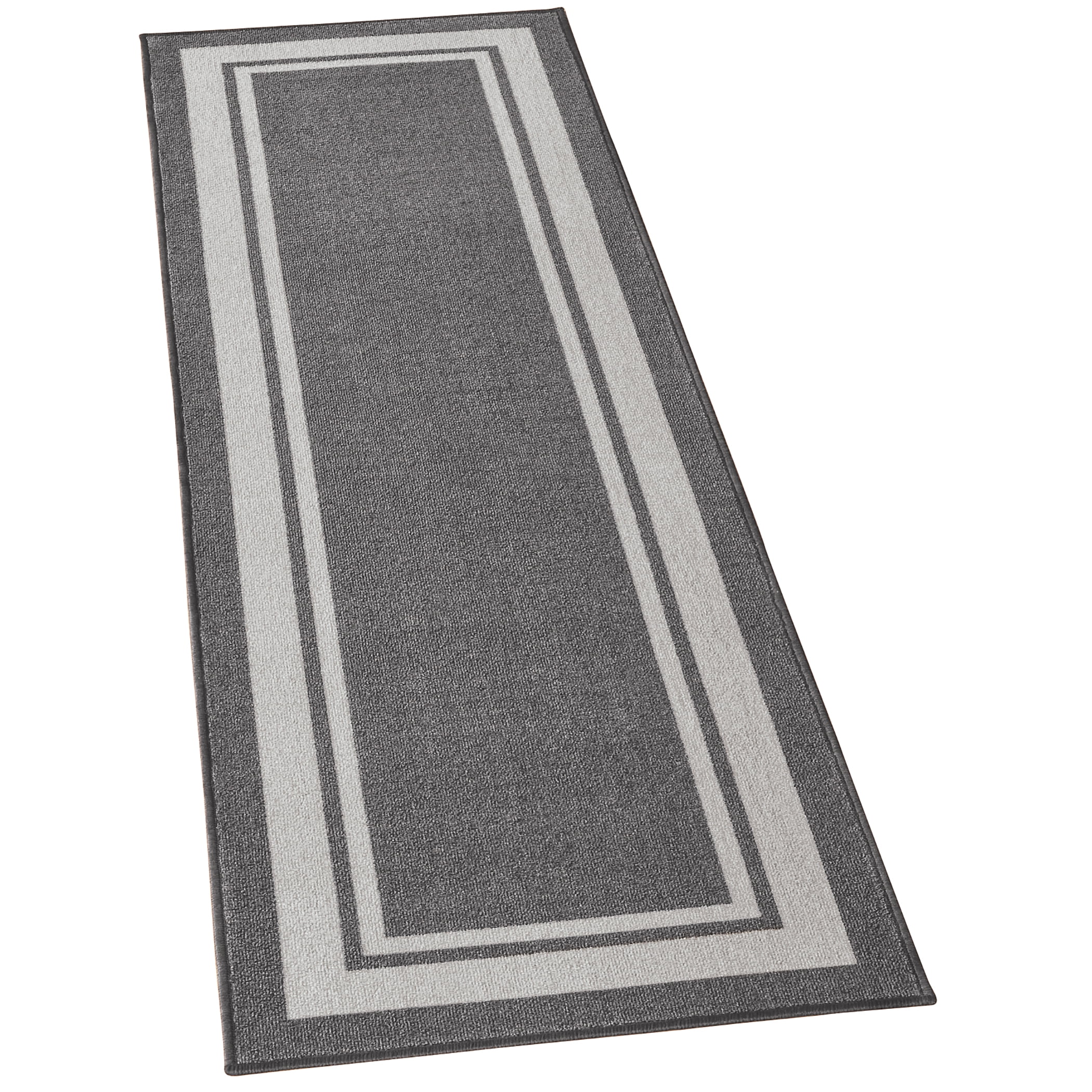 Collections Etc Classic Race Track Skid-Resistant Accent Runner Rugs ...