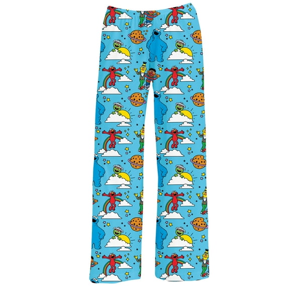 Collections Etc Colorful Sesame Street Drawstring Comfy Lounge Pants