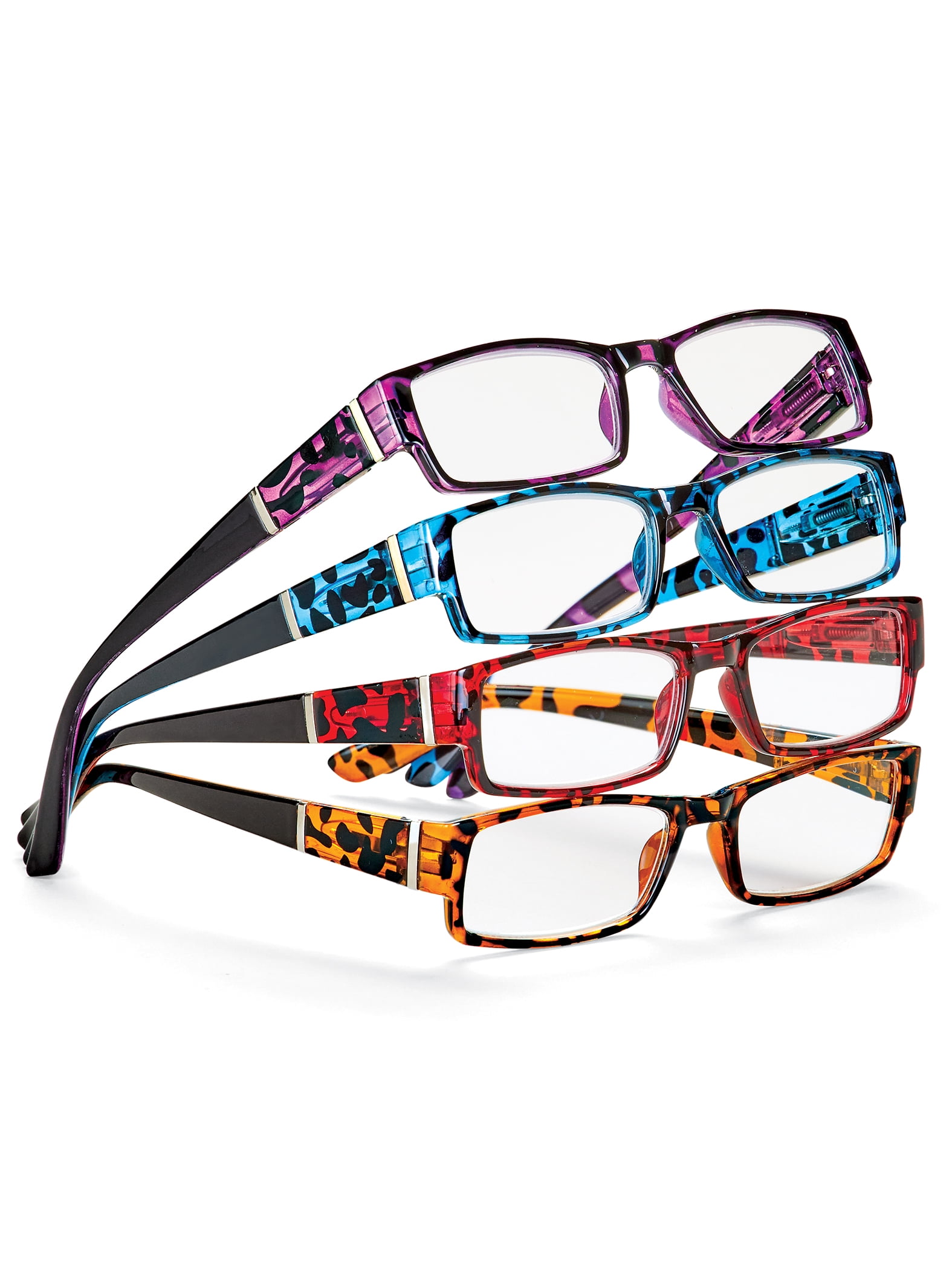 Collections Etc Colorful Tortoise Print Reading Glasses Set Of 4 can-i-upgrade-downgrade-my-plan-support-zeronet