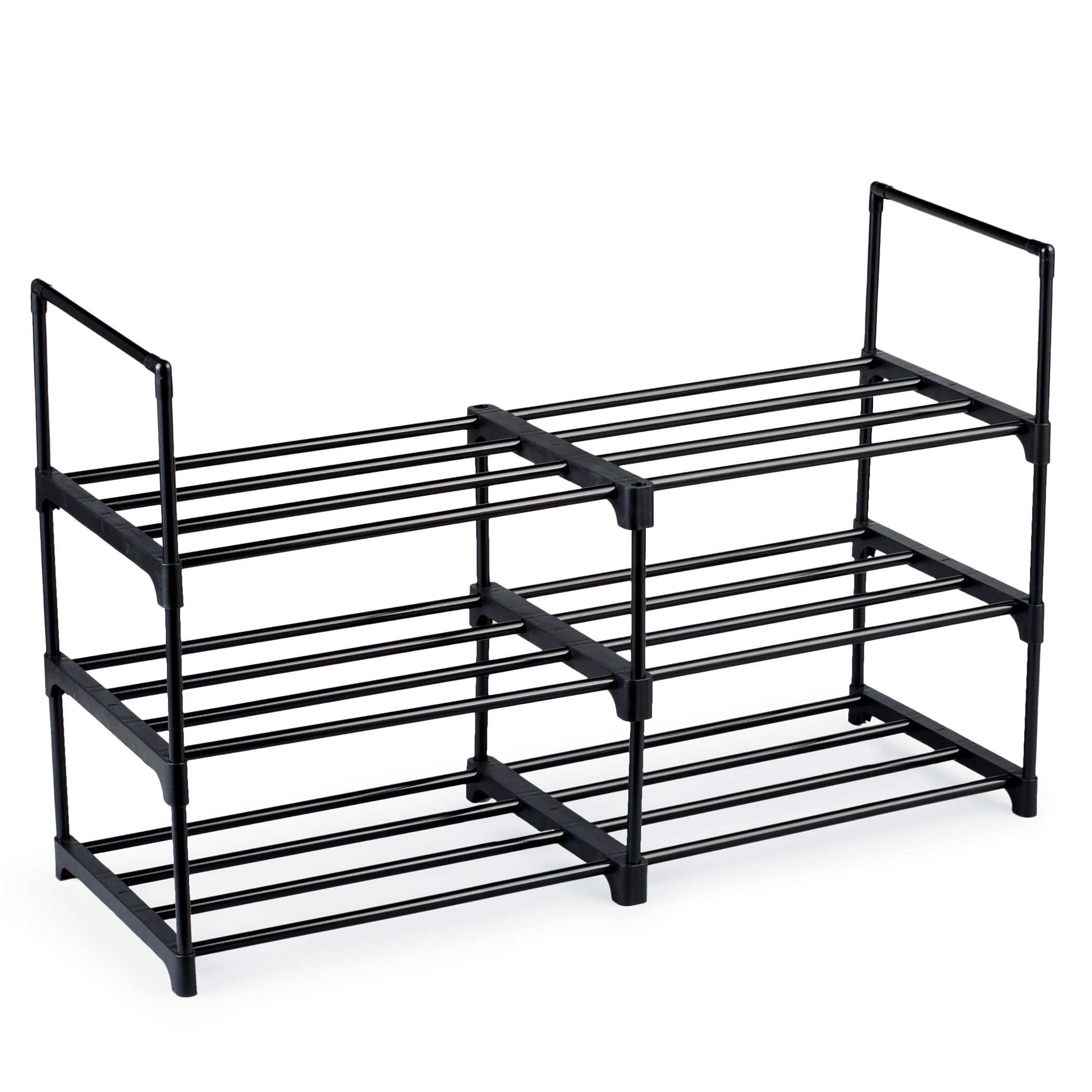 Collections Etc Compact 3Tier Iron Shoe Organizer Racks