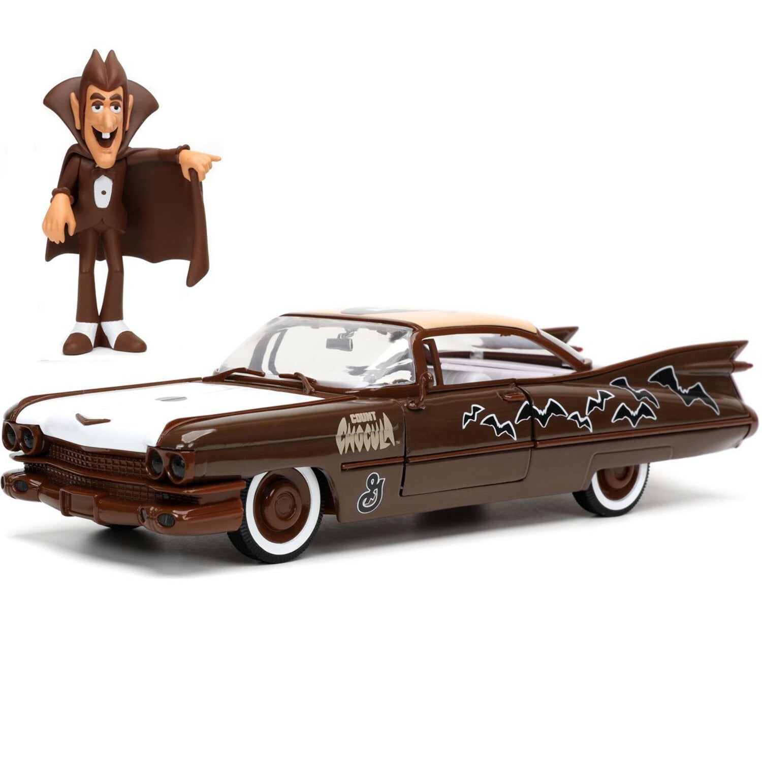 Jada Toys - 1:24 '59 Cadiallac Coupe Deville with Count Chocula