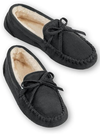 Boys Fleece Moccasin Slipper - Cuddl Duds