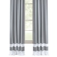 thumbnail image 1 of Collections Etc Darcy Two-Tone Rod Pocket Window Curtain Panel, Grey, 52"X84", 1 of 3
