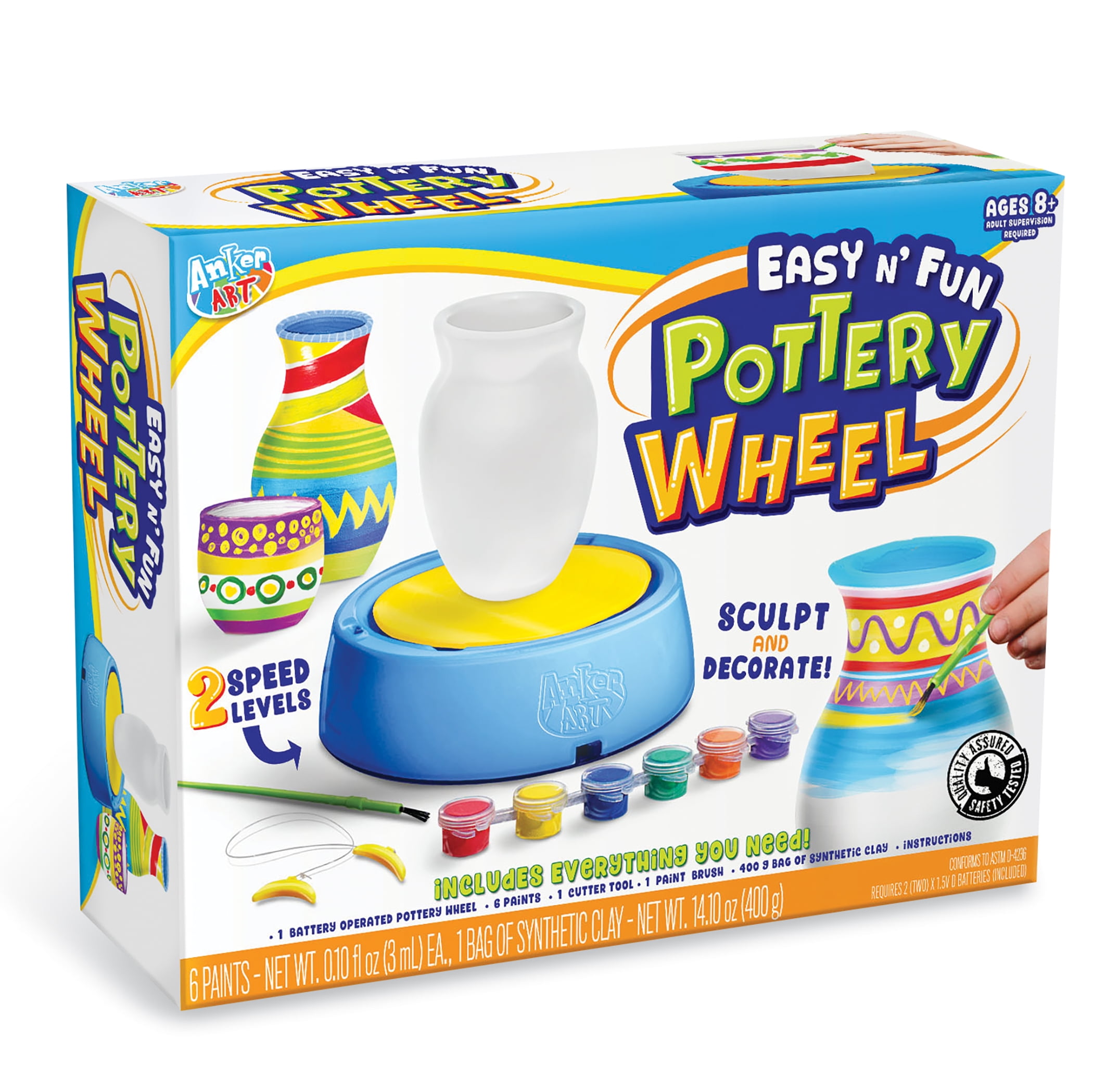 Collections Etc Decorate Pottery Wheel Kit