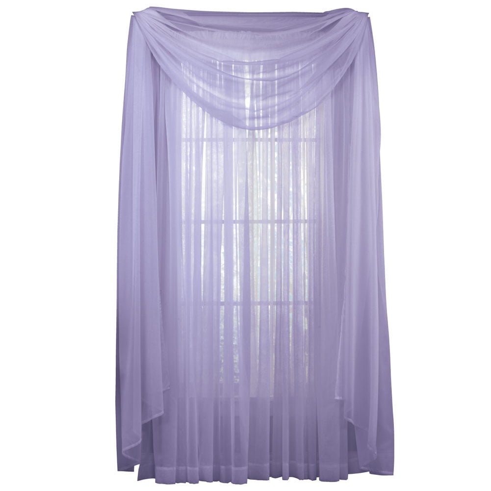 Collections Etc Decorative Classic Privacy Sheer Window Curtain Panel