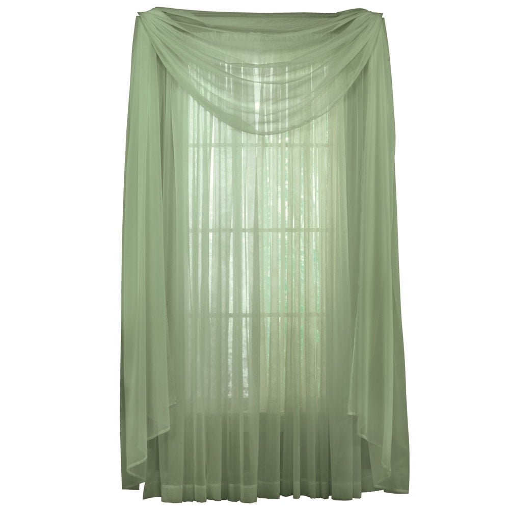 Collections Etc Decorative Classic Privacy Sheer Window Curtain Panel