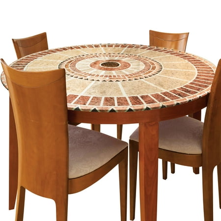 Collections Etc Decorative Stretch Table Cover (Mosaic)