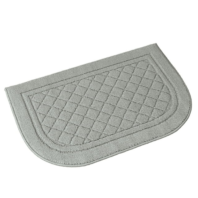 Collections Etc Diamond Embossed Design Skid-Resistant Accent Rug