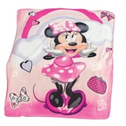 Collections Etc Disney Minnie Mouse Fleece Throw Blanket 61"L x 44"W