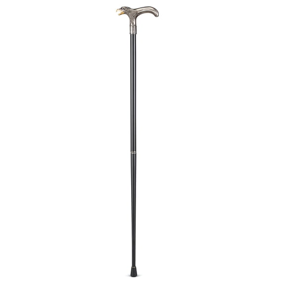 Collections Etc Eagle Head Shaped Grip Easy Assemble Cane
