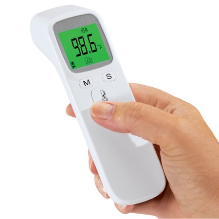 Collections Etc Easy-To-Read Color Changing Infrared Forehead Thermometer