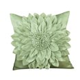 thumbnail image 1 of Collections Etc Elegant Blooming Flower Pillow Cover Sage 17" x 17", 1 of 3