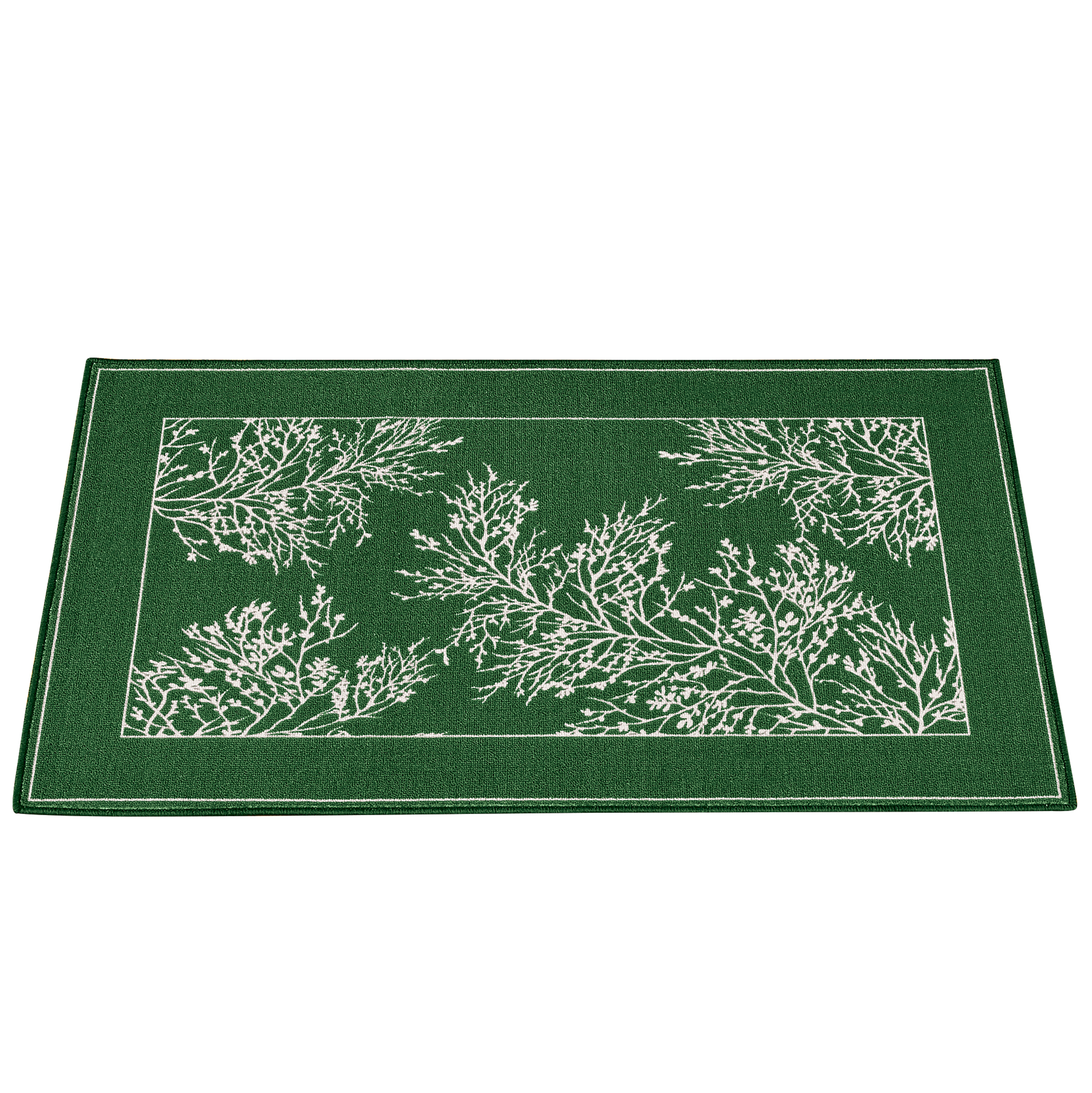 Collections Etc Elegant Leaves and Branches Accent Rugs Hand wash