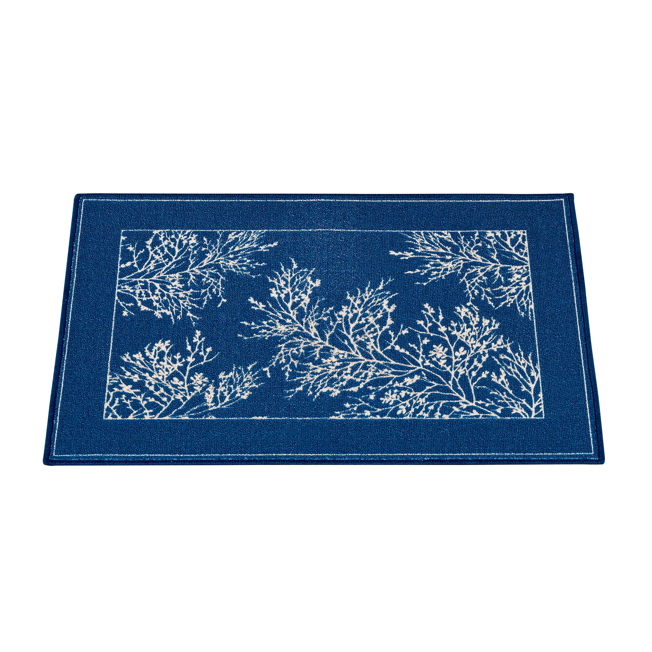 Collections Etc Elegant Leaves and Branches Accent Rugs Hand wash