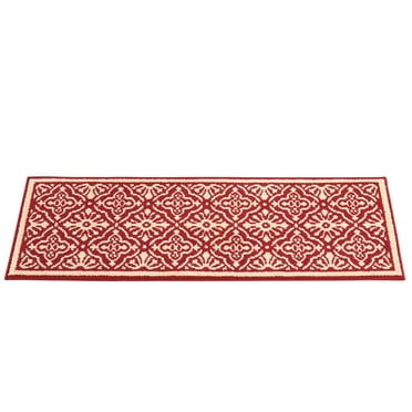 Collections Etc Exquisite Medallion Design Skid-Resistant Accent Rug