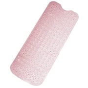 Collections Etc Extra Long Cushioned Bathtub Mat Pink 40" x 15.75" x 0.05"
