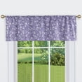 thumbnail image 1 of Collections Etc Floral Scrolling Vine Pattern Rod Pocket Top Window Drapes, 1 of 4