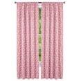thumbnail image 1 of Collections Etc Floral Scrolling Vine Pattern Rod Pocket Top Window Drapes, 1 of 4