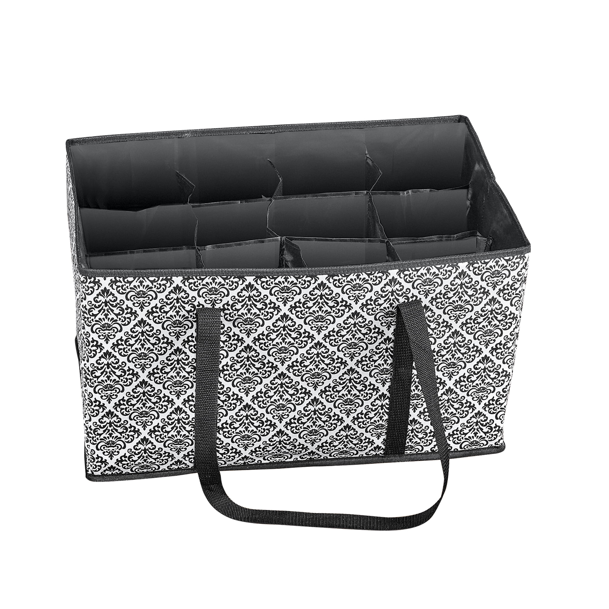 Collections Etc Foldable Shoe Organizer Tote Holds 12 Pairs