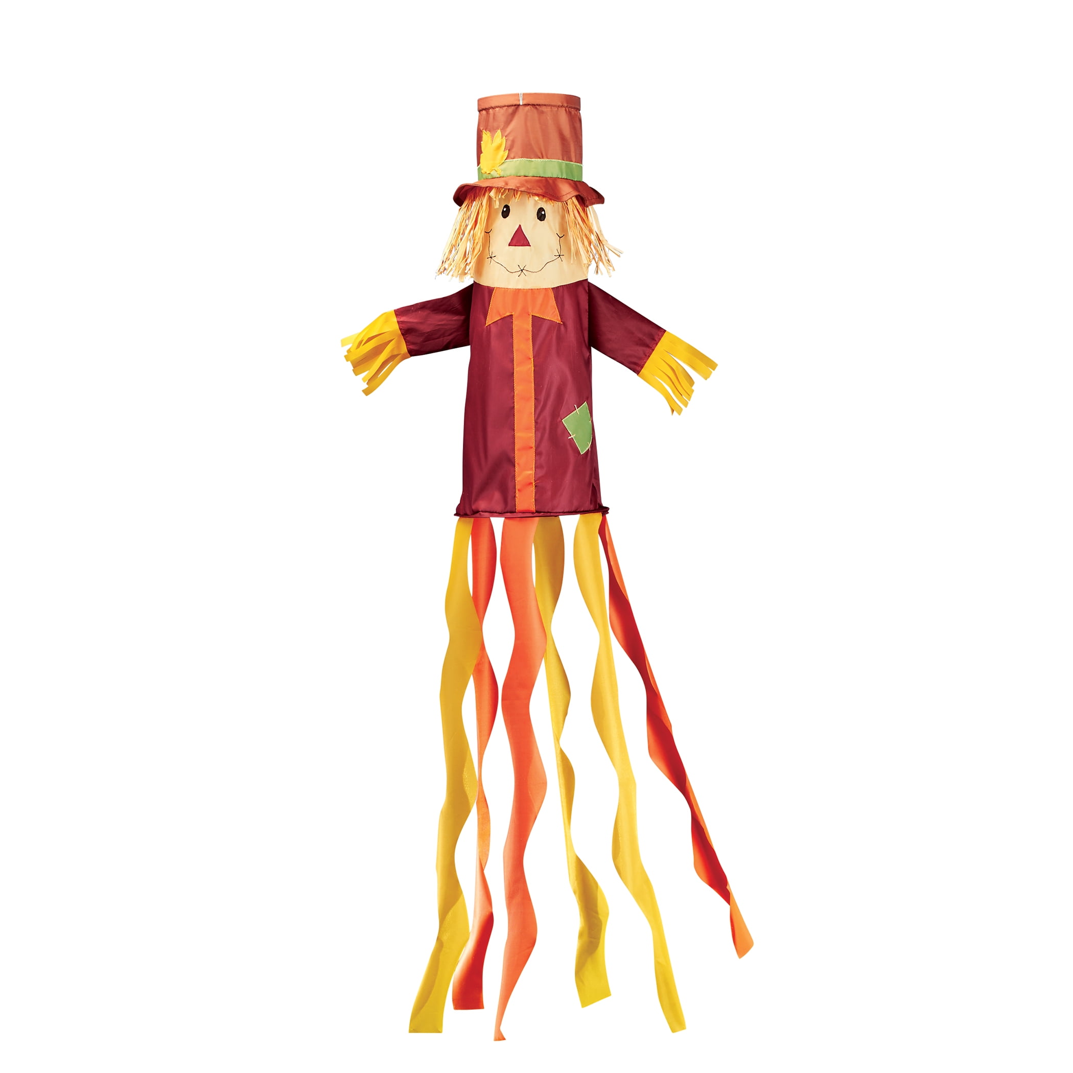 Collections Etc Friendly Harvest Scarecrow Windsock Fall Decor ...