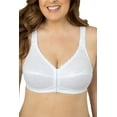 thumbnail image 1 of Collections Etc Full-coverage Posture Support Wireless Lace Bra Color: White Size: 38 DD, 1 of 5