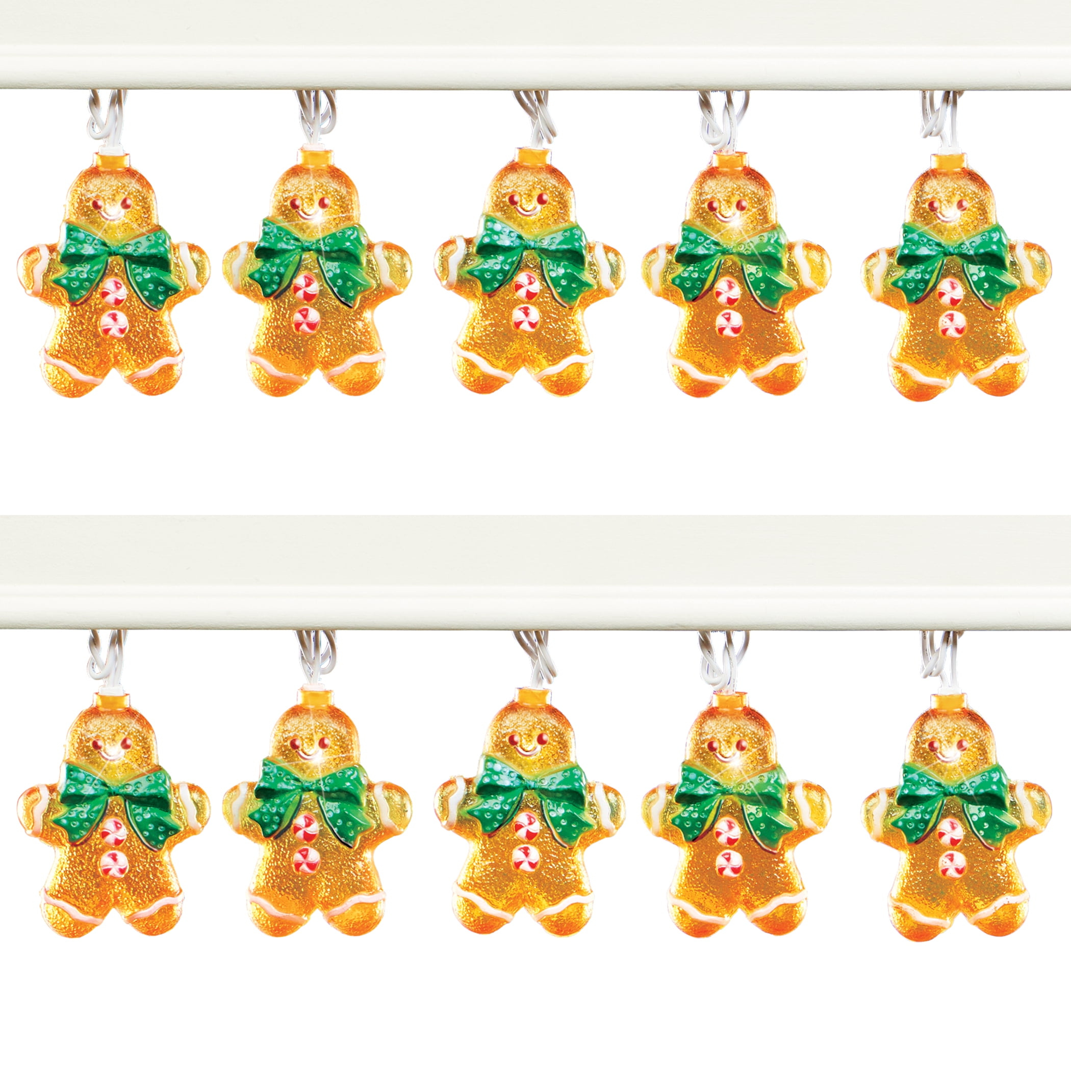 Gingerbread Multicolor LED Outdoor Holiday String Lights