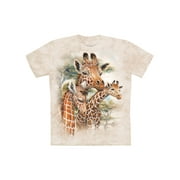 Collections Etc Giraffe Family Trio Soft Cotton Knit Beige T-Shirt