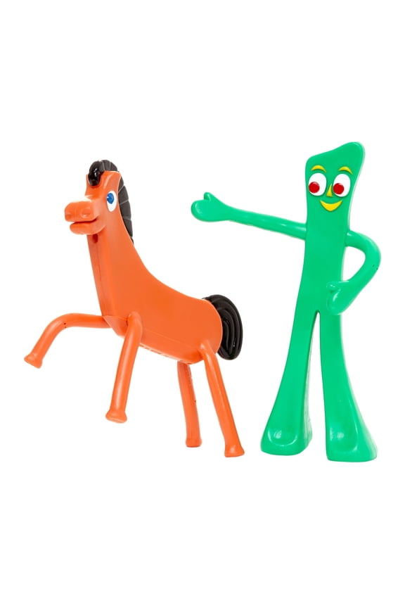 Gumby & Pokey 6" Bendable Figure Duo