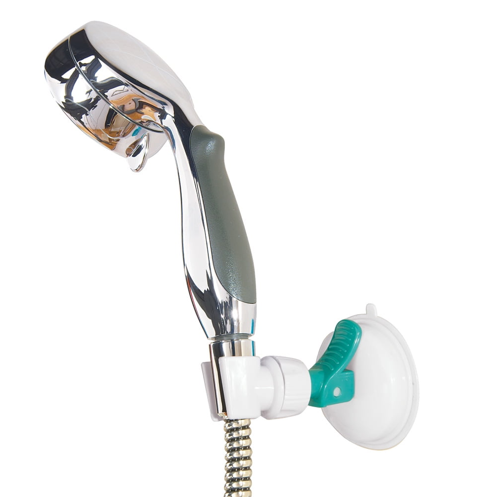 Collections Etc Handheld Shower Head Holder with WallMount and Extra