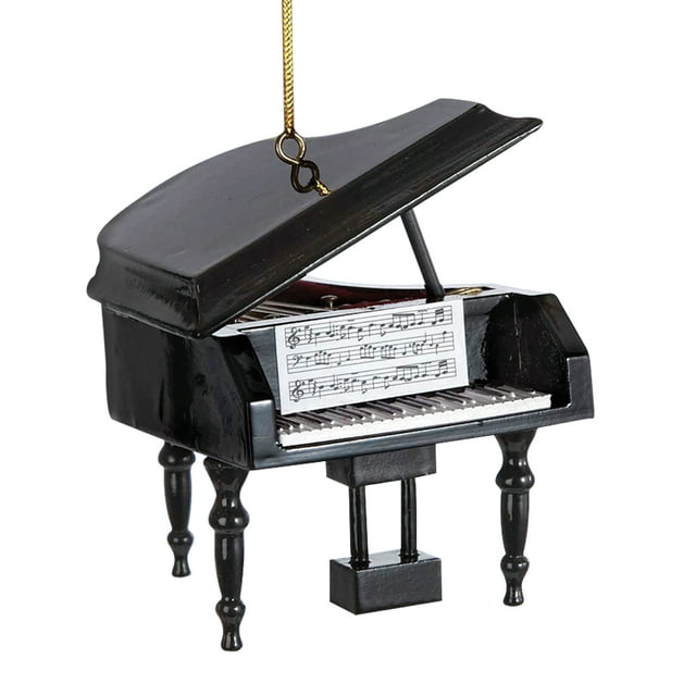 Collections Etc Intricately Detailed Grand Piano Christmas Ornament