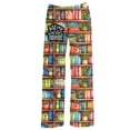 thumbnail image 1 of Collections Etc Just One More Chapter Book Lover Drawstring Waist Lounge Pants, 1 of 4