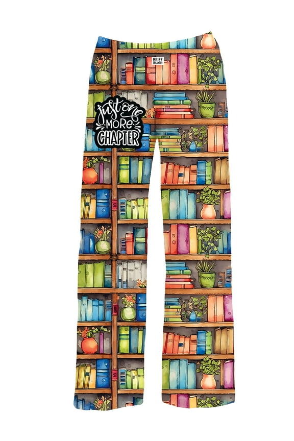 Collections Etc Just One More Chapter Book Lover Drawstring Waist Lounge Pants