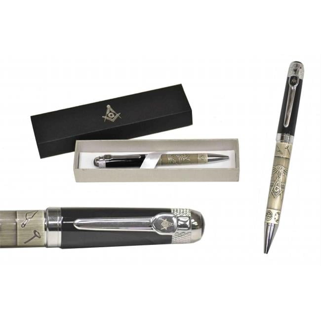 SIGMA IMPEX Collections Etc Laser Cut Design Masonic Pen with Gift Box