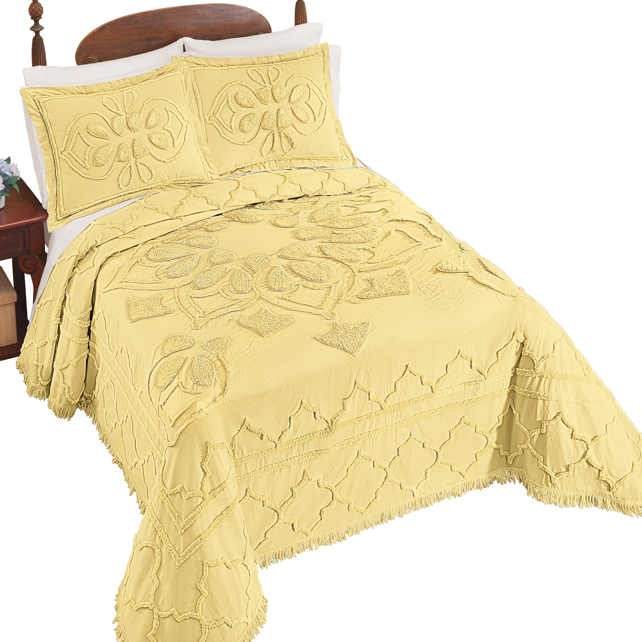 Collections Etc Luxurious Textured Delilah Chenille Bedspread