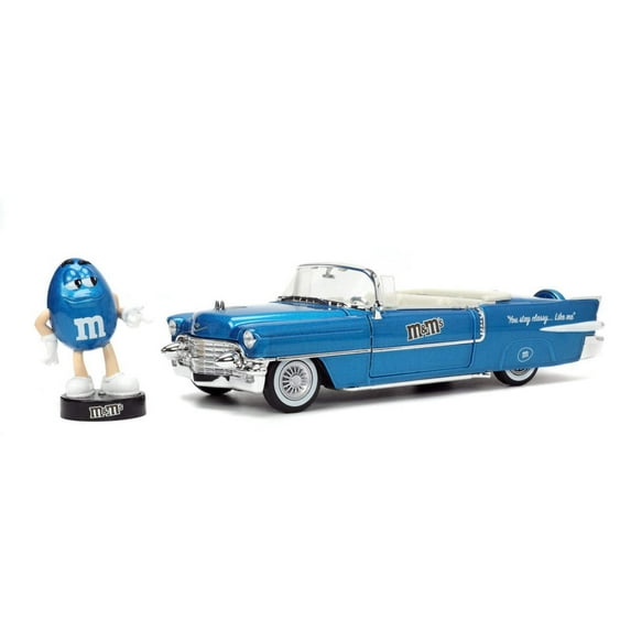 Jada Toys - 1:24 M&M's 1956 Cadillac Eldorado With Blue Figure