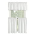 thumbnail image 1 of Collections Etc Martine Rod Pocket Caf� Curtain Set - Includes Valance & Two Tiers, 1 of 3